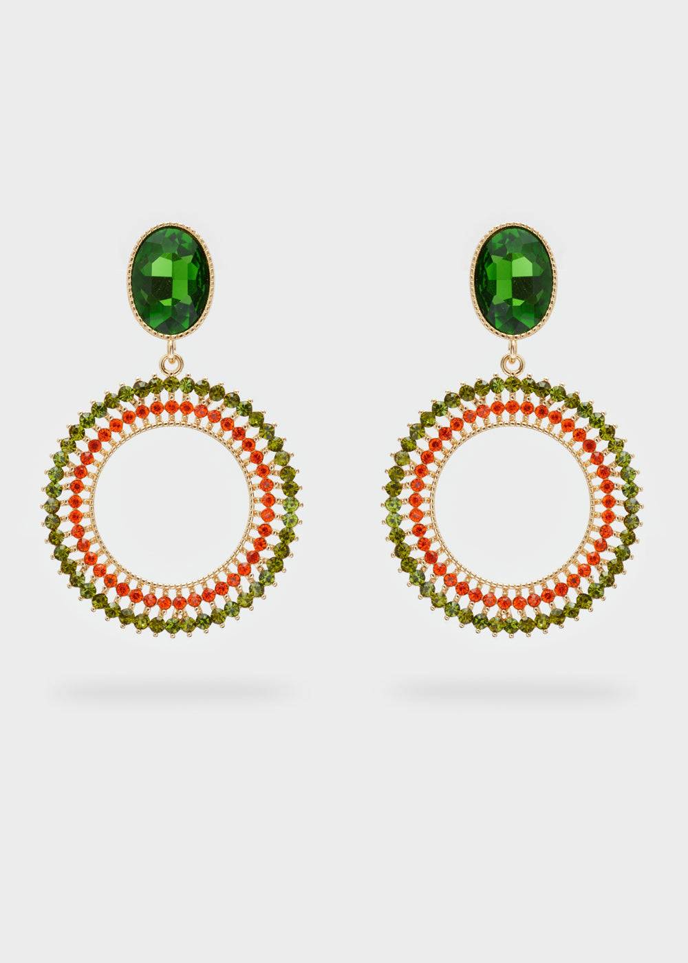 Nalí SILVY PENDANT EARRINGS W/ STONES + COLORS