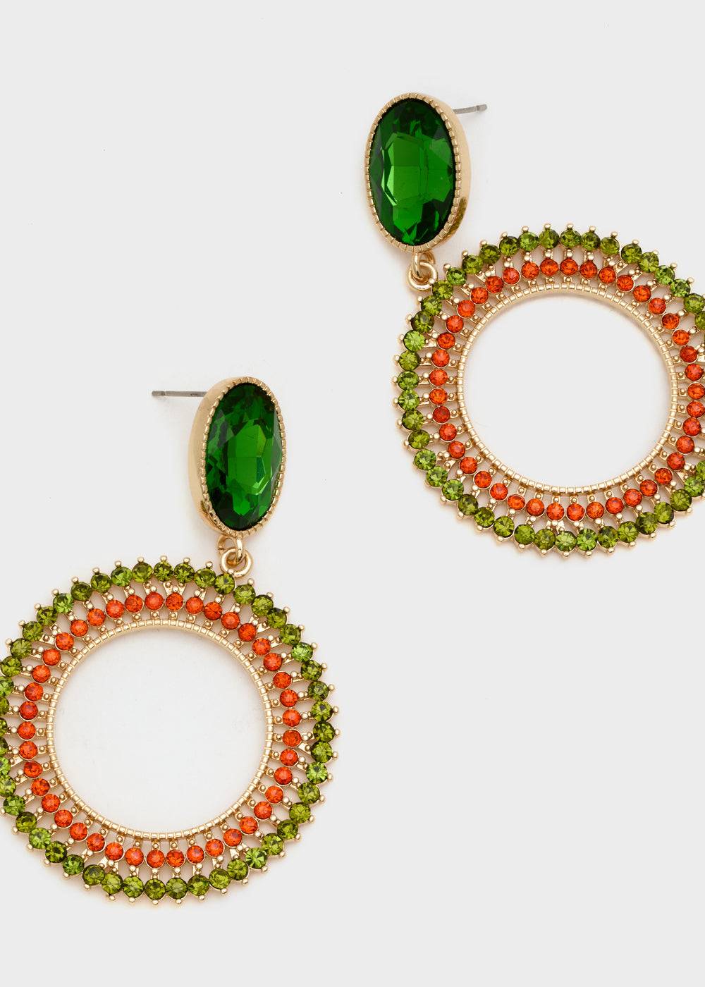 Nalí SILVY PENDANT EARRINGS W/ STONES + COLORS