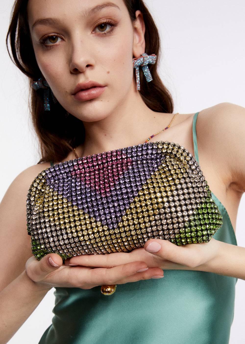 Nalí SPARK ARROW POCHETTE W/ MULTI STONES