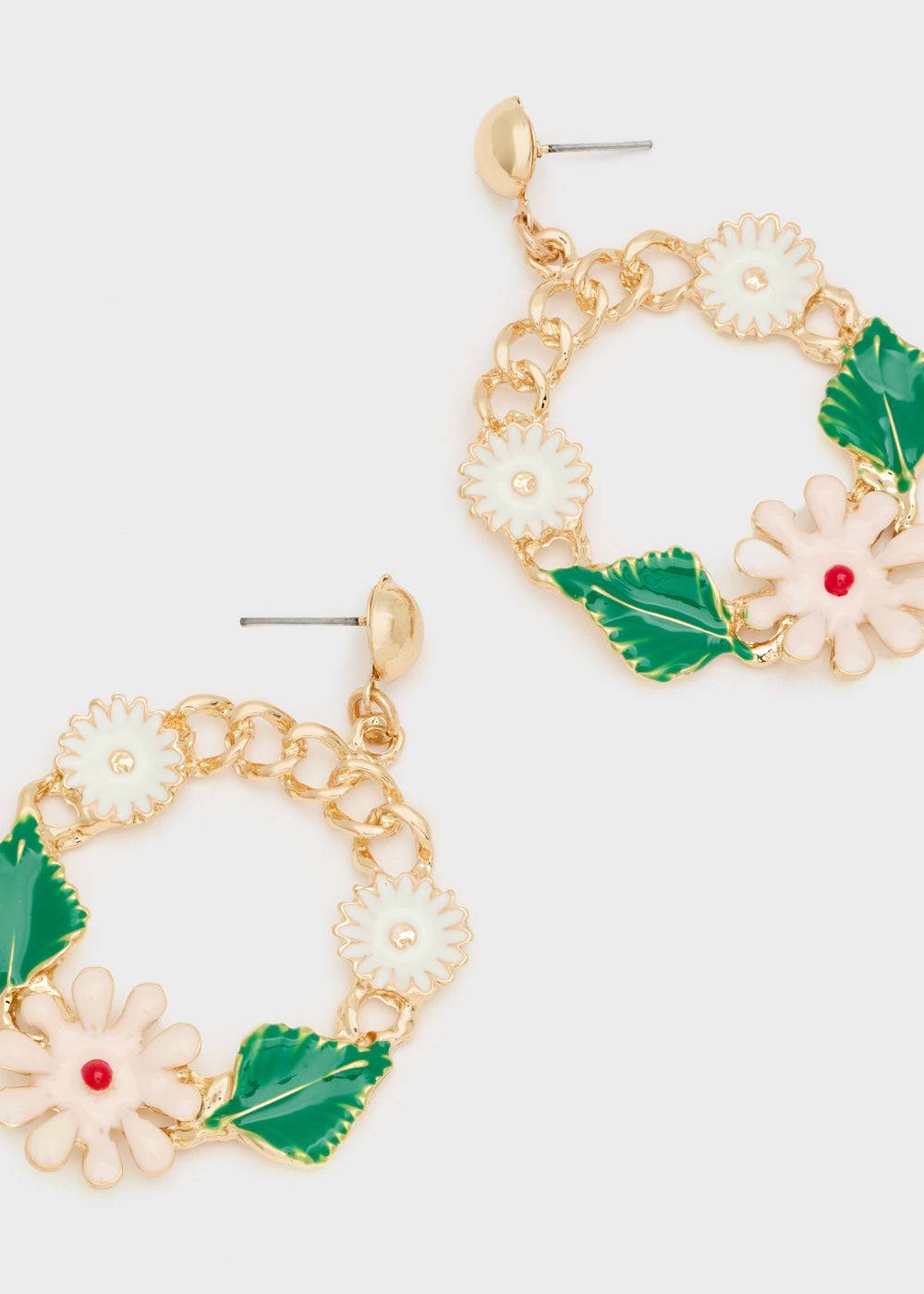 Nalí SPRING LONG EARRINGS FLOWERS + COLORS