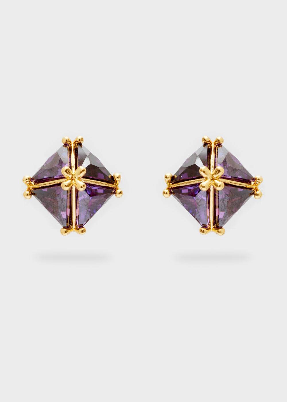 Nalí STUD LOBE EARRINGS W/ ZIRCONS + COLORS