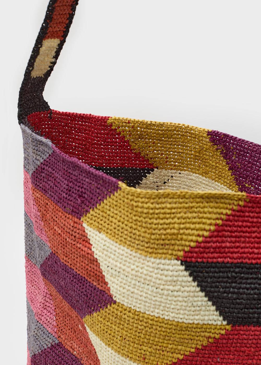 Nalí SUKY BAG IN MULTI RAFFIA + COLORS