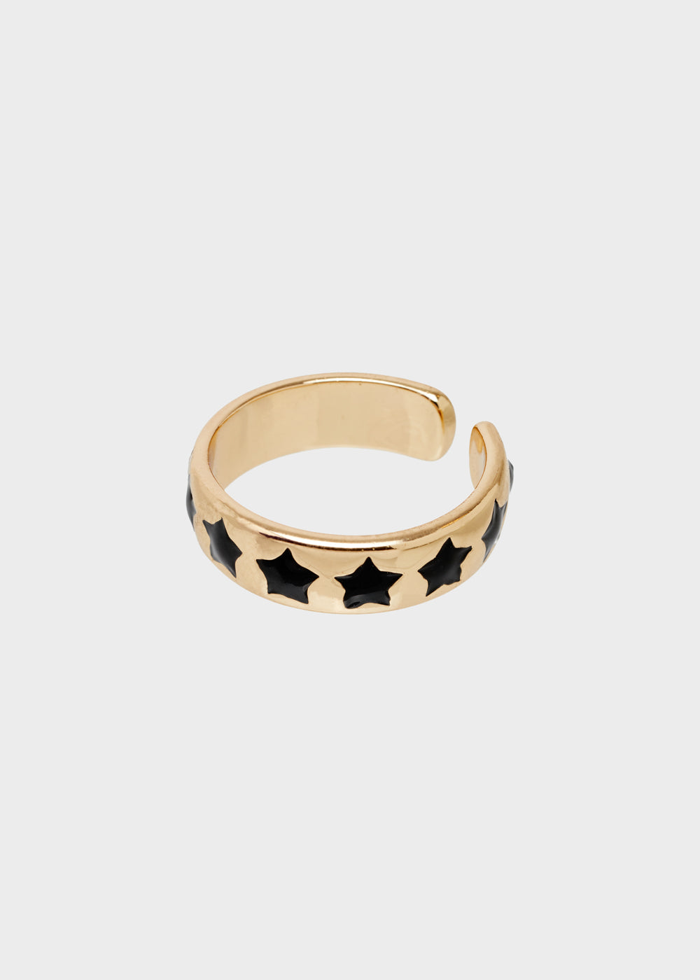 Nalí SUMMY ADJUSTABLE RING W/ BLACK STARS
