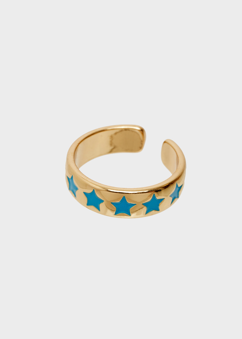 Nalí SUMMY ADJUSTABLE RING W/ BLUE STARS