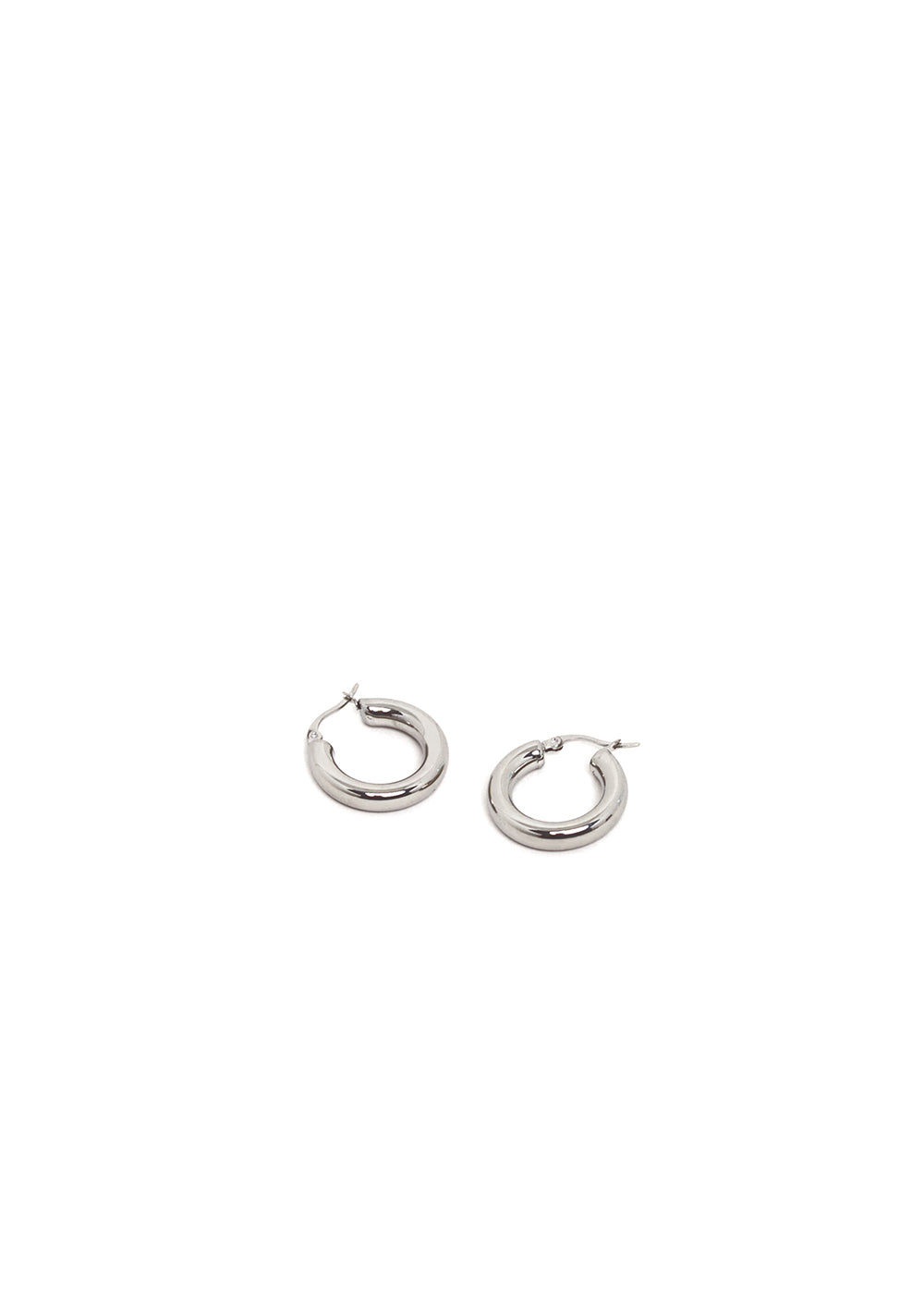 Nalí VANIA SMALL HOOP EARRINGS IN STAINLESS STEEL