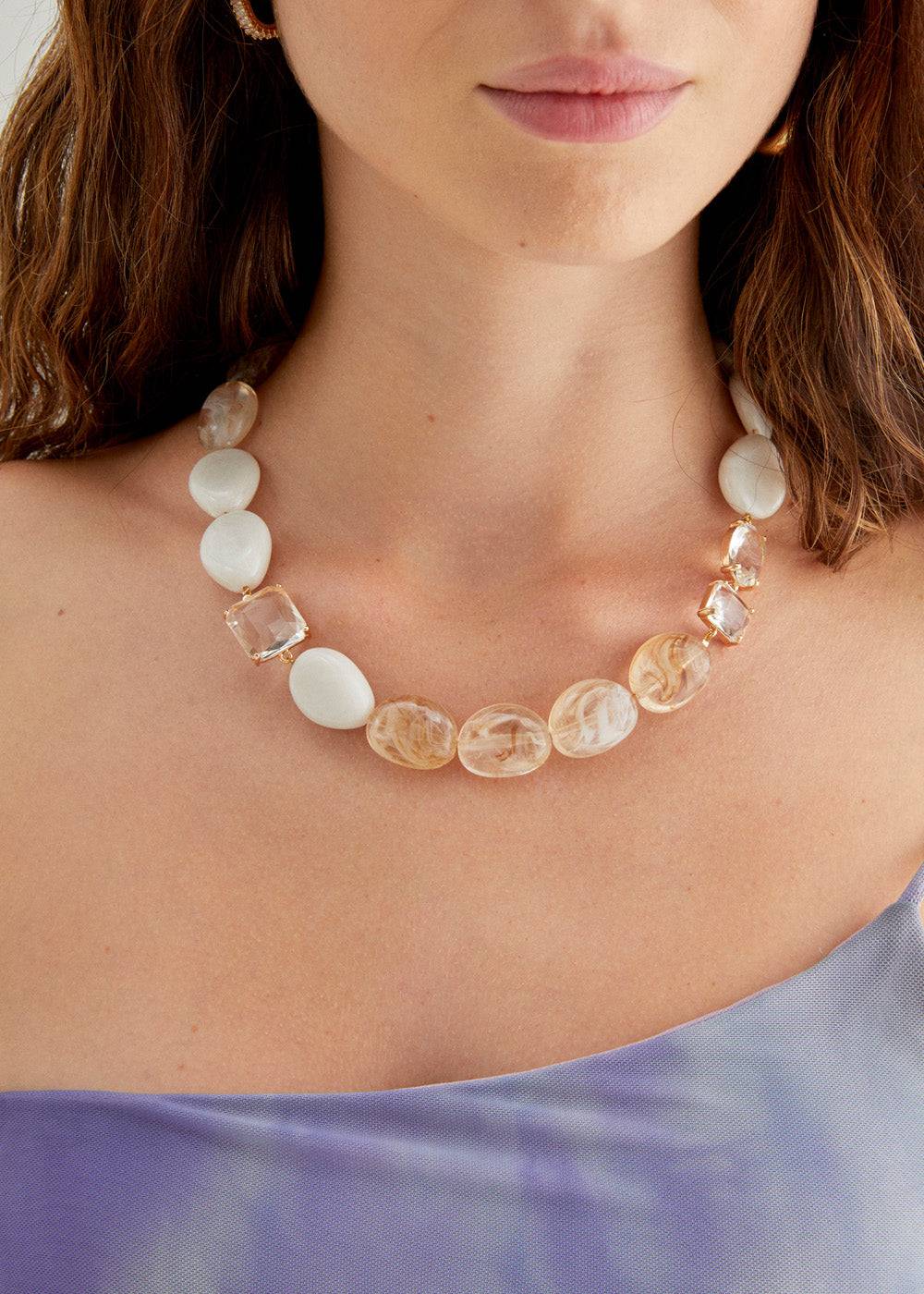 Nalí VENICE NECKLACE IN RESIN + COLORS