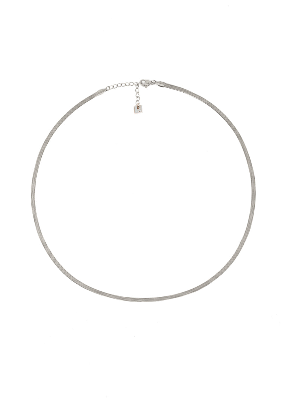 Nalí VENUS SILVER FLAT NECKLACE IN STAINLESS STEEL