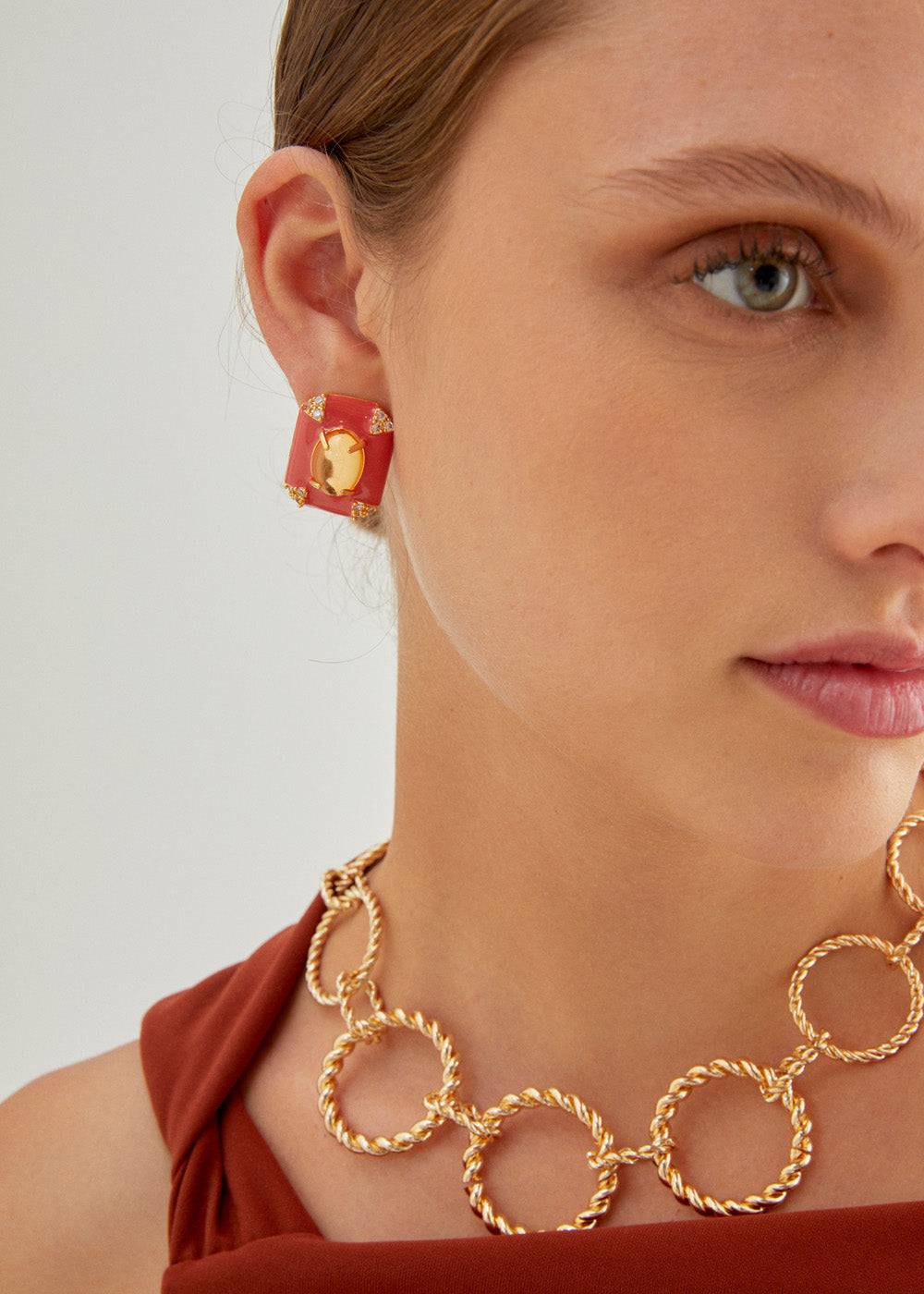 Nalí VINTAGE LOBE EARRINGS + COLORS