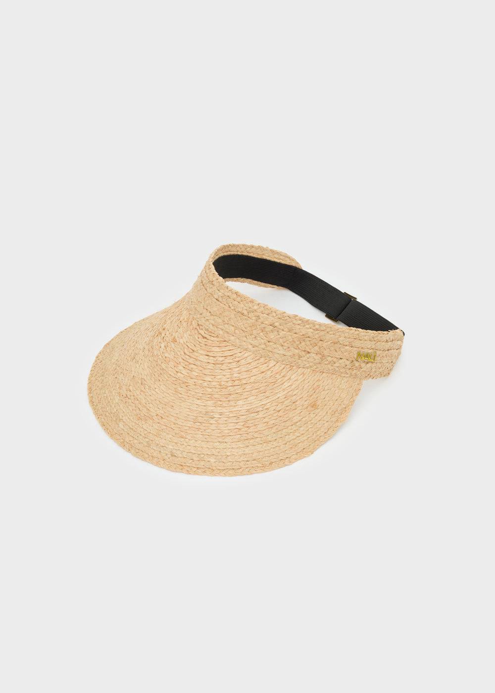 Nalí VISOR HAT IN NATURAL RAFFIA