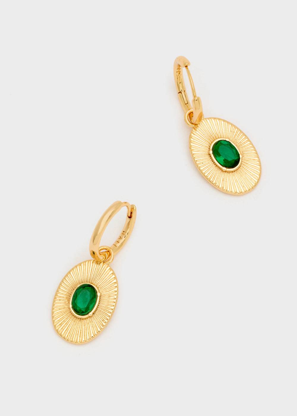 Nalí ZOLA OVAL EARRINGS W/STONE + COLORS