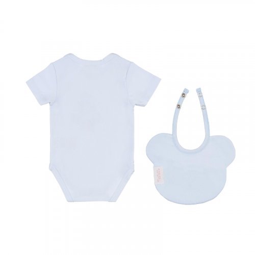 Nanán Confezione Regalo Azzurra Con Body E Bavaglino