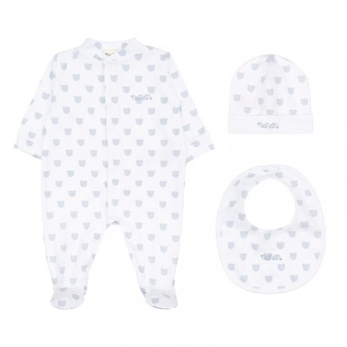 Nanán Confezione Regalo Con Tutina + Berretta + Bavaglio
