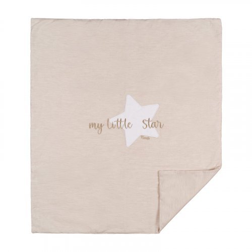 Nanán Copertina Per Carrozzina Beige In Jersey "My Little Star"