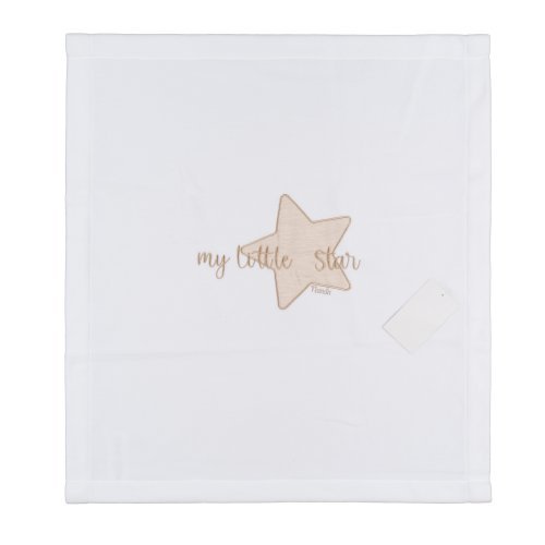 Nanán Copertina Per Carrozzina "My Little Star" Con Ricamo Beige