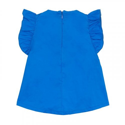 Nanán Abito In Popeline Con Fiocco