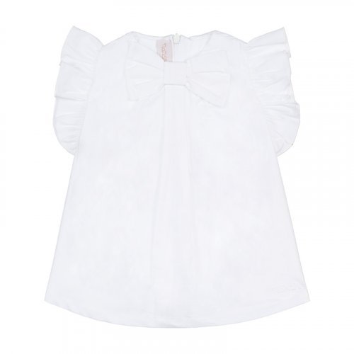 Nanán Abito In Popeline Con Fiocco