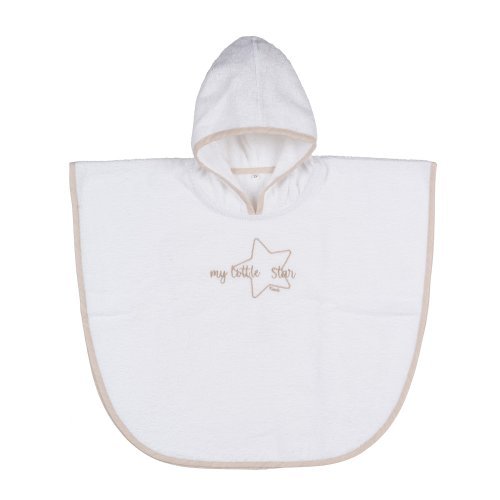 Nanán Accappatoio Poncho Beige "My Little Star"