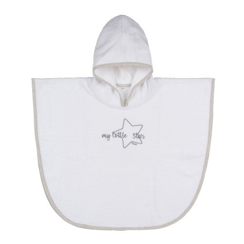 Nanán Accappatoio Poncho Grigio "My Little Star"
