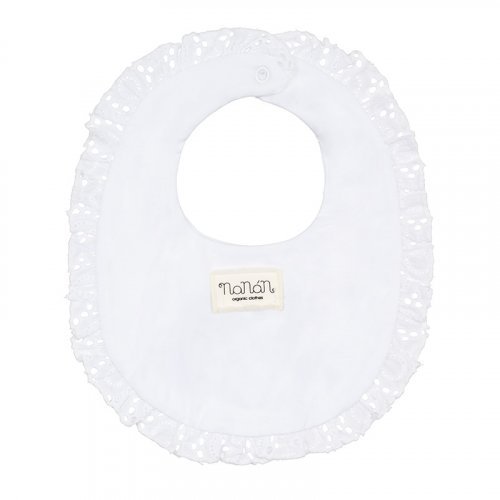 Nanán Bavaglio Bianco Con Fiocco