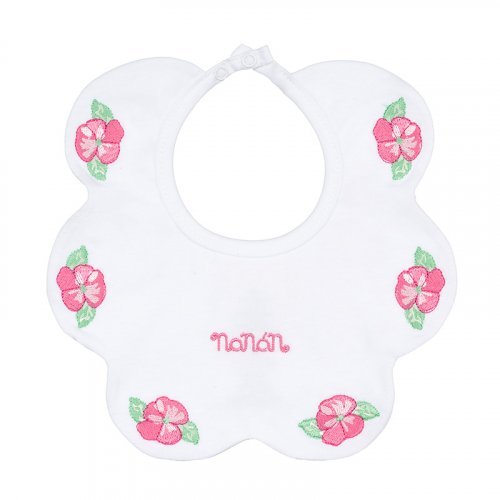 Nanán Bavaglio C/fiori Ricamati
