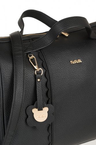 Nanán Borsa Passeggio C/fasciatoio Nero