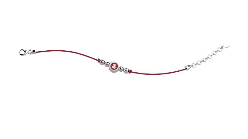 Nanán Bracciale Argento 925 - Col Rosso