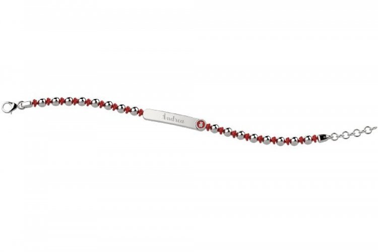 Nanán Bracciale Bolas Targhetta Arg 925