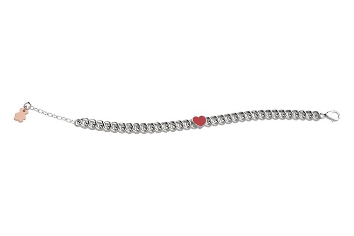 Nanán Bracciale Catenina con Cuore