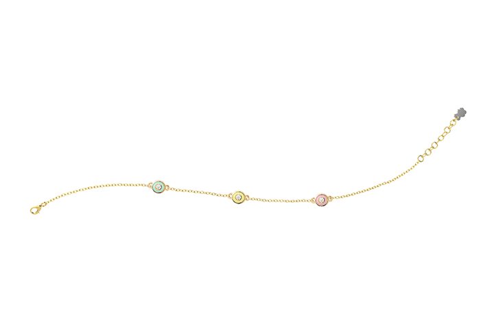 Nanán Bracciale Charms Colorati Argento