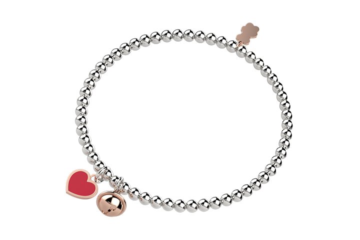 Nanán Bracciale con Campanella e Cuore