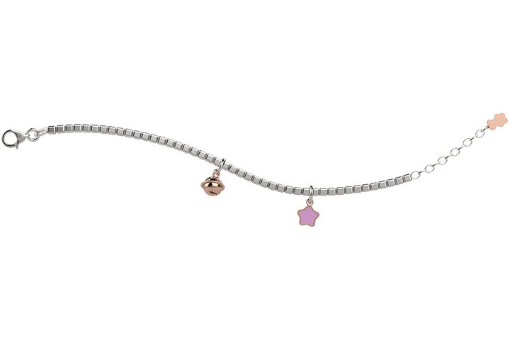Nanán Bracciale Con Campanella E Stella Rosa