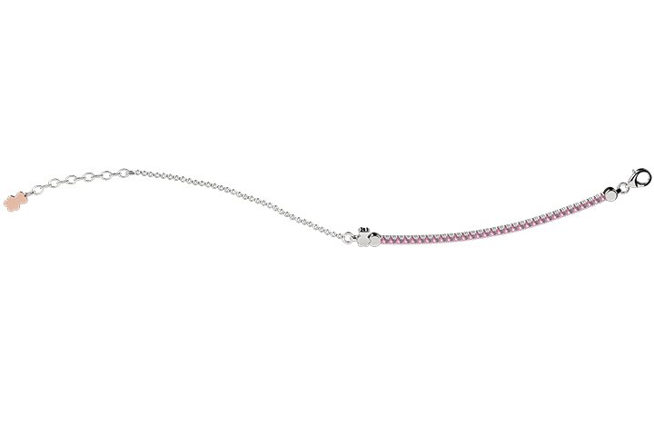 Nanán Bracciale Tennis Bimbo Arg 925 Rosa