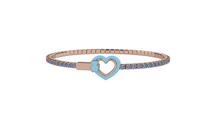 Nanán Bracciale Tennis MAMMA azzurro