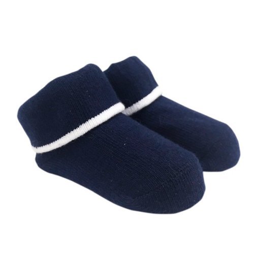 Nanán Calzini Set A 2 Blu E Bianchi Con Riga
