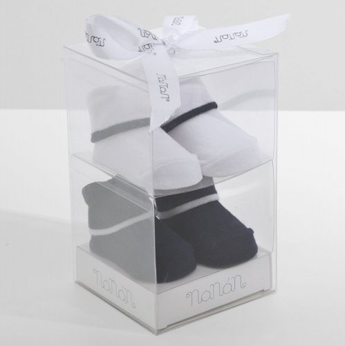 Nanán Calzini set a 2 Blu e Bianchi con Riga