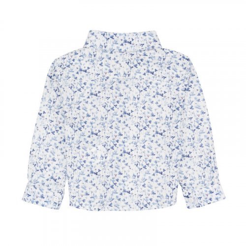 Nanán Camicia Blu A Fiori