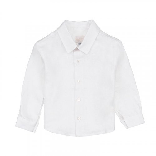 Nanán Camicia In Lino Bianco