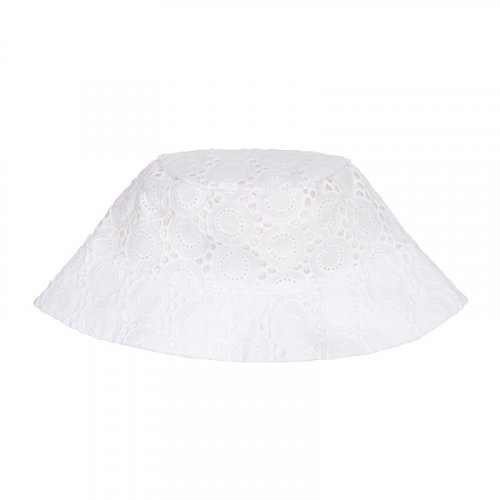 Nanán Cappello In Sangallo Bianco
