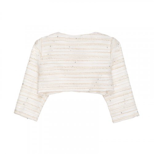 Nanán Cardigan Beige Con Rosa