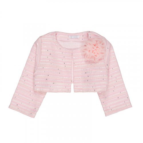 Nanán Cardigan rosa con rosa