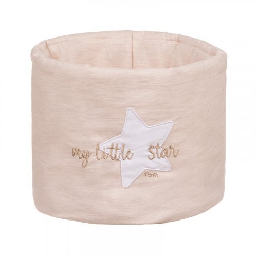 Nanán Cesto In Stoffa Beige