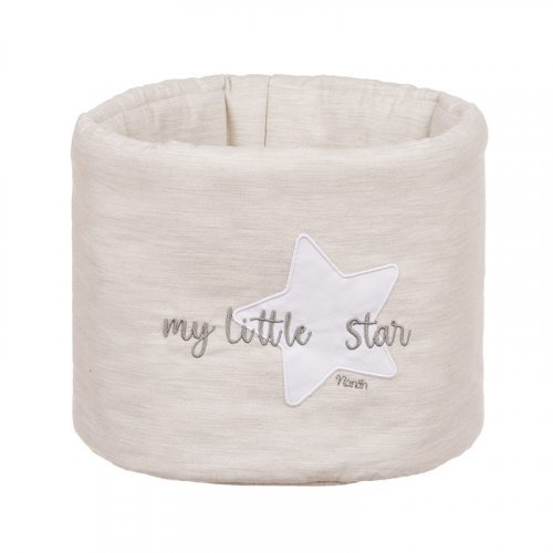 Nanán Cesto in stoffa grigio