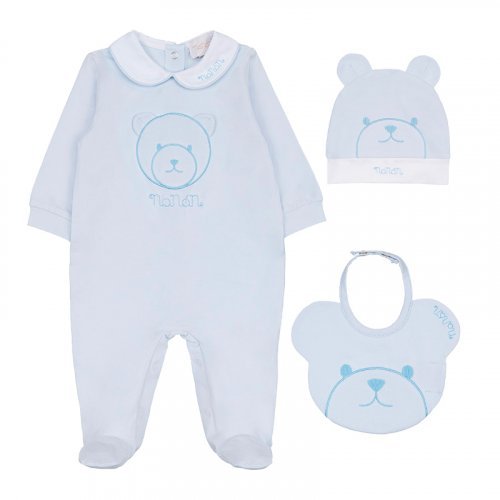 Nanán Confezione Regalo Tutina + Berretta + Bavaglio