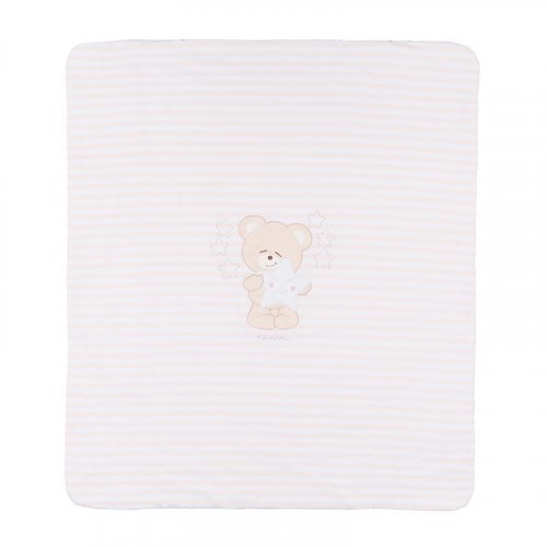 Nanán Coperta Rigata Rosa