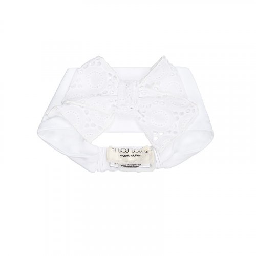 Nanán Fascia Con Fiocco In Sangallo