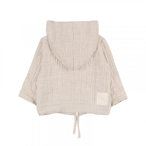 Nanán Felpa Con Zip E Cappuccio Beige