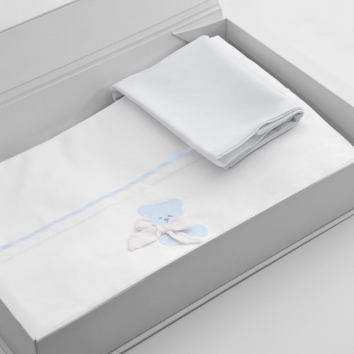 Nanán Lenzuola Carrozzina Coccolo Azzurro