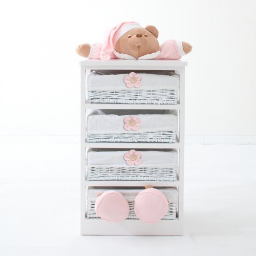 Nanán Mobile 4 cassetti Puccio Rosa