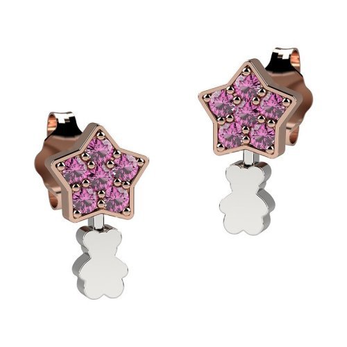 Nanán Orecchini Argento 925 - Stella Con Brillantini