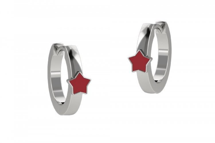 Nanán Orecchino Cerchio Stella Arg 925